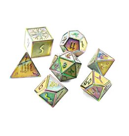 Norse Foundry Norse Metal RPG Dice (7) Yggdrasil