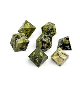 Norse Foundry African Jade - 7 Piece Rpg Set Gemstone Dice