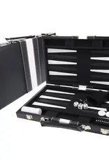 Backgammon 15 Inch Black with White Stripe Case