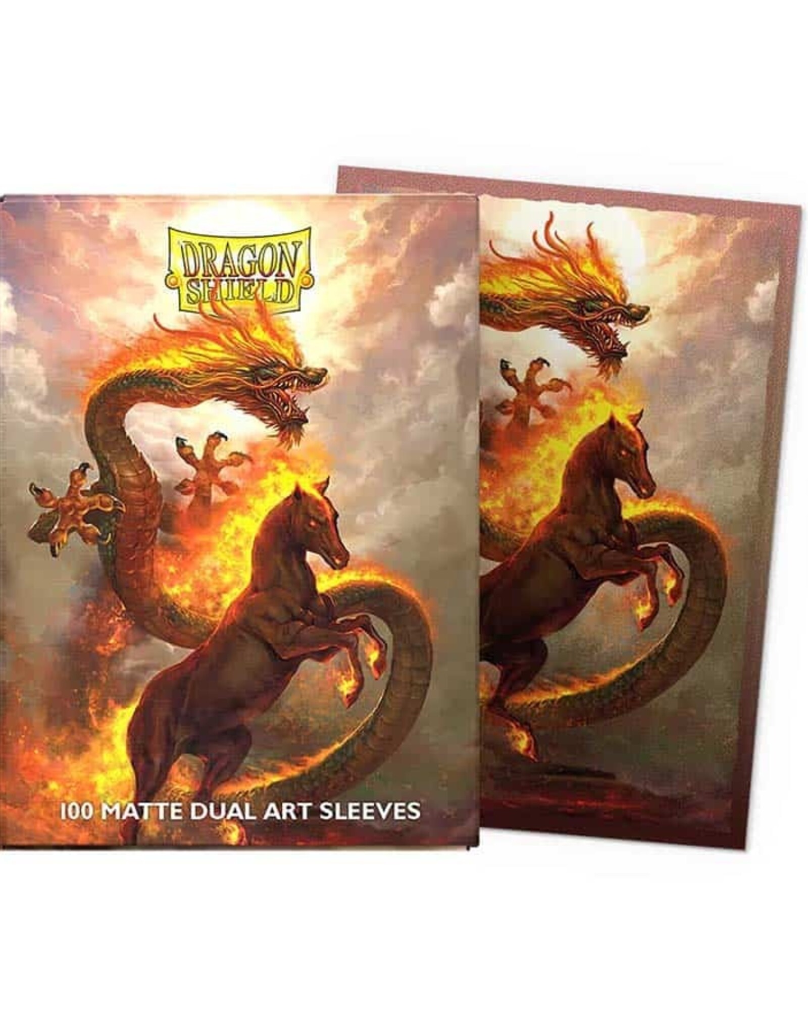Arcane Tinmen Sleeves: Dragon Shield Matte Dual Art (100) Fire Horse 2026