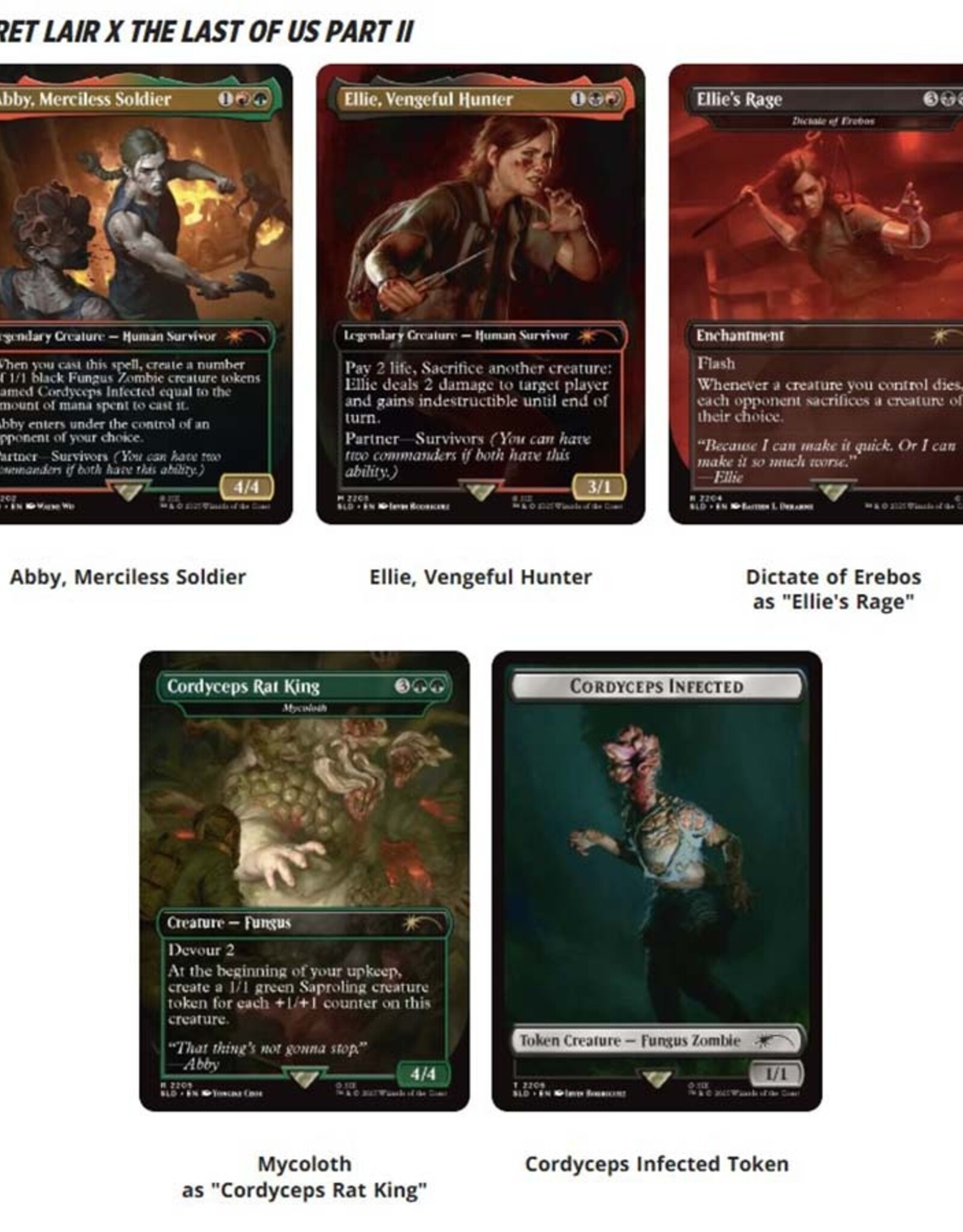 Wizards of the Coast MTG Secret Lair Drop Last of Us Part Two Path of Retribution (NONFOIL)