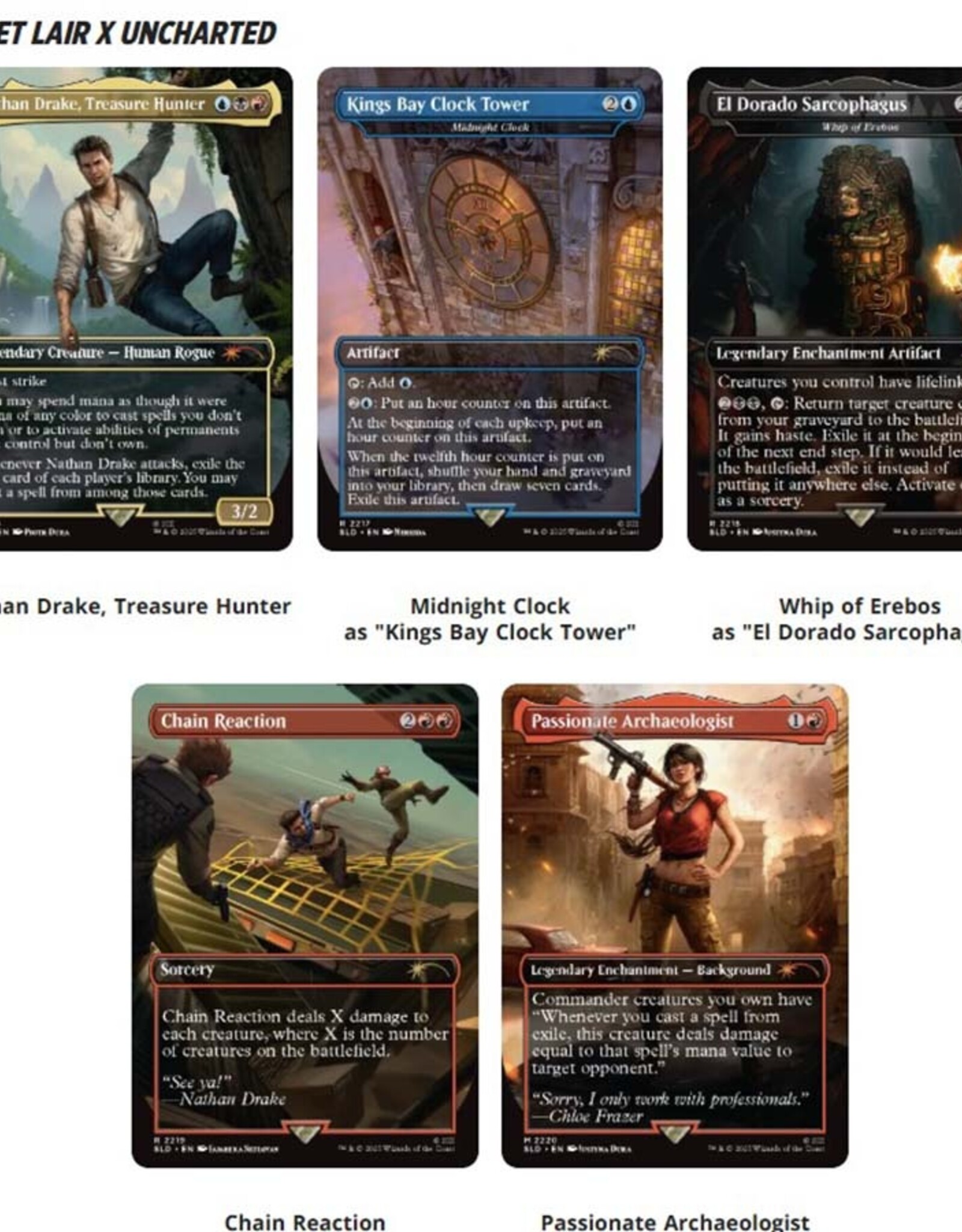 Wizards of the Coast MTG Secret Lair Drop Uncharted (NONFOIL)