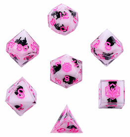 Hymgho Premium Dice Hymgho RPG Dice (7) Sharp Edge Resin Scaredy Cat