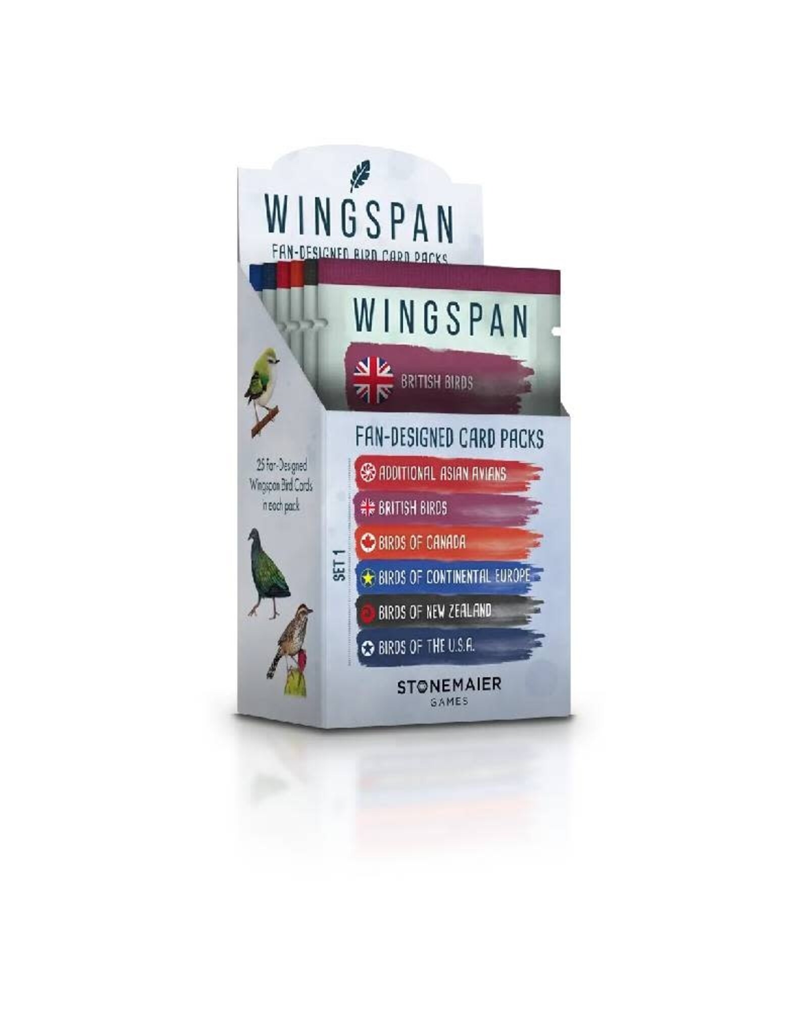 Stonemaier Games (November 2025 - March 2026) Wingspan Fan Designed Set 1 (6 packs)