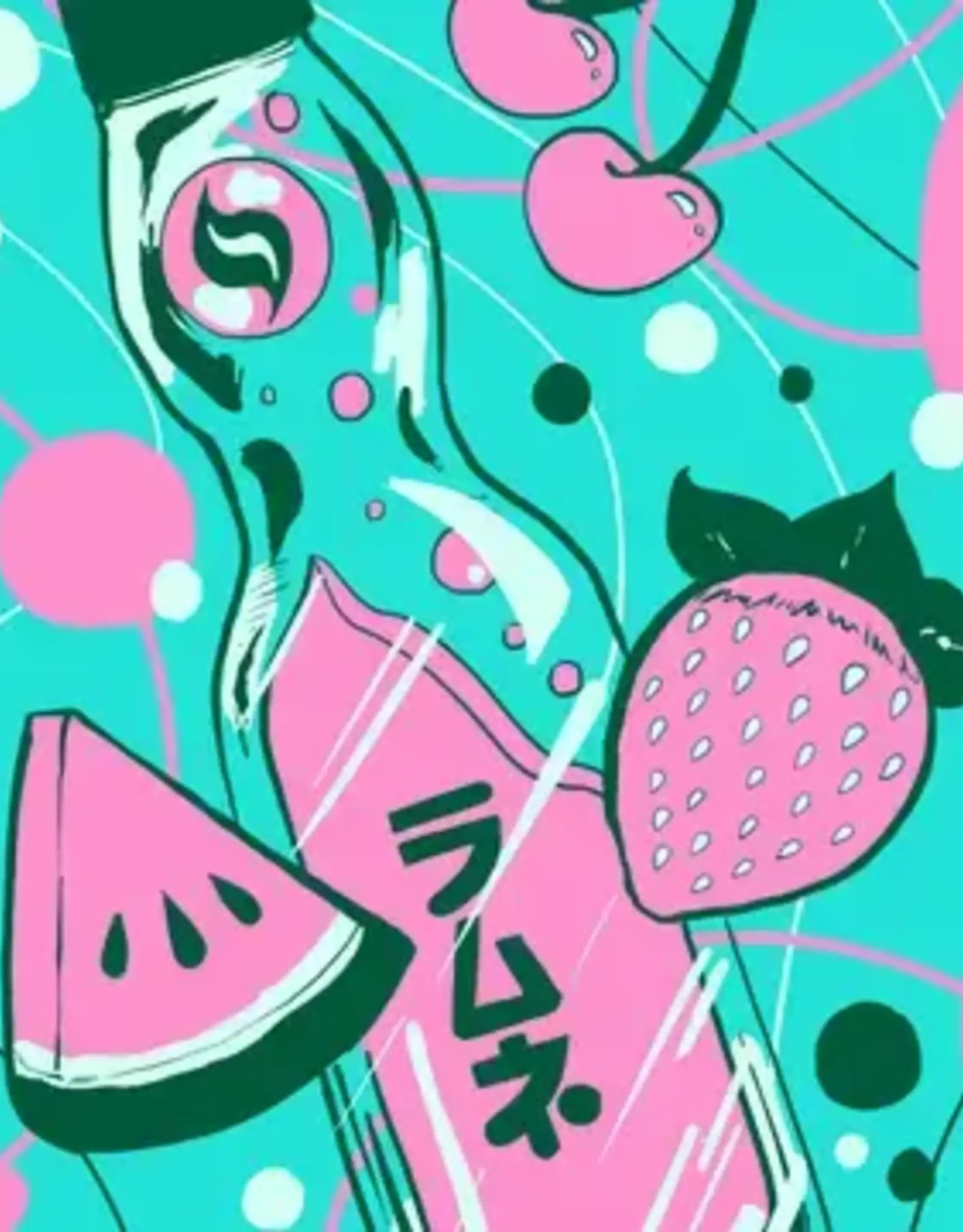 Faire Kawaii Custom Gaming Card Sleeves: Fruit & Ramune