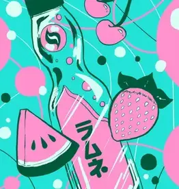 Faire Kawaii Custom Gaming Card Sleeves: Fruit & Ramune