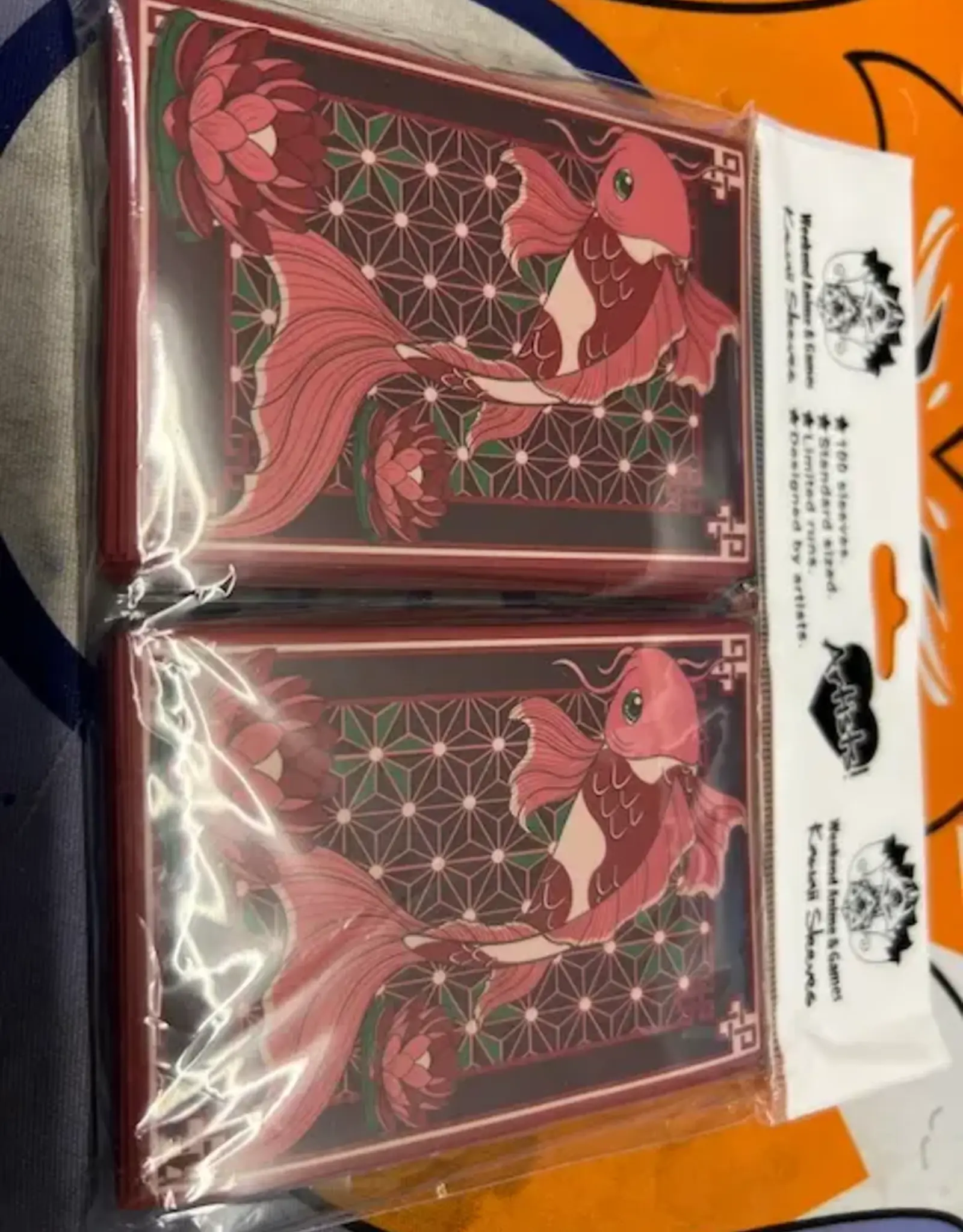 Kawaii Custom Gaming Card Sleeves: Gold Fish