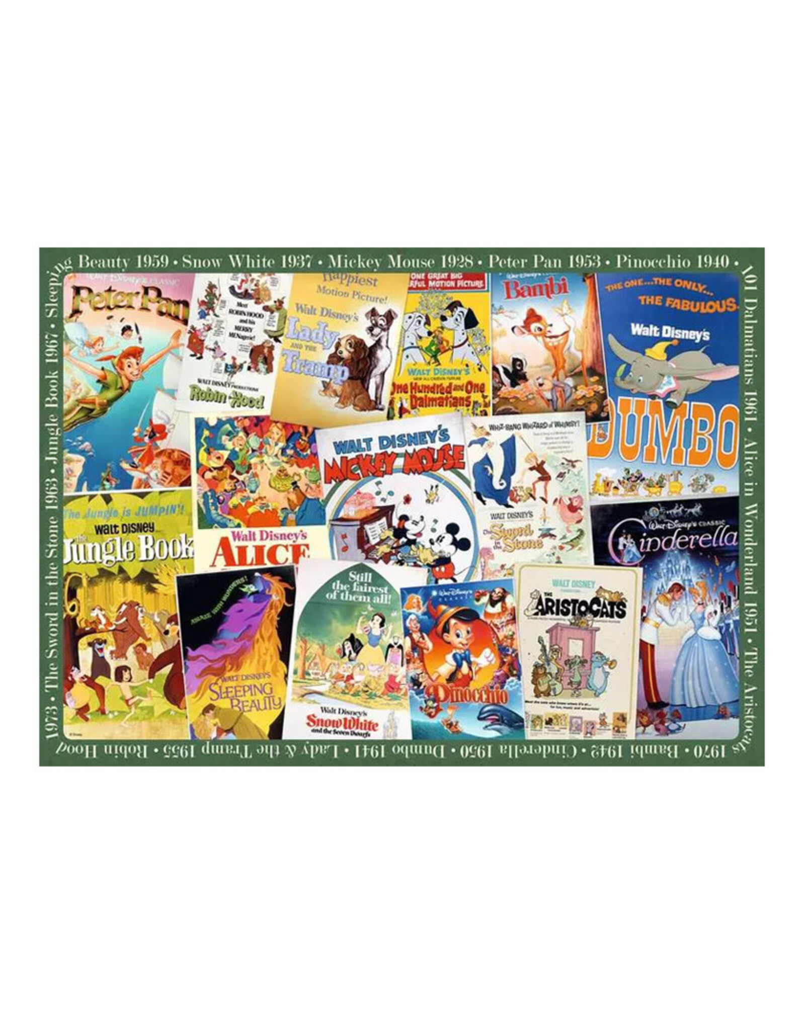 Ravensburger Disney Vintage Movie Posters Puzzle (1000 PCS)