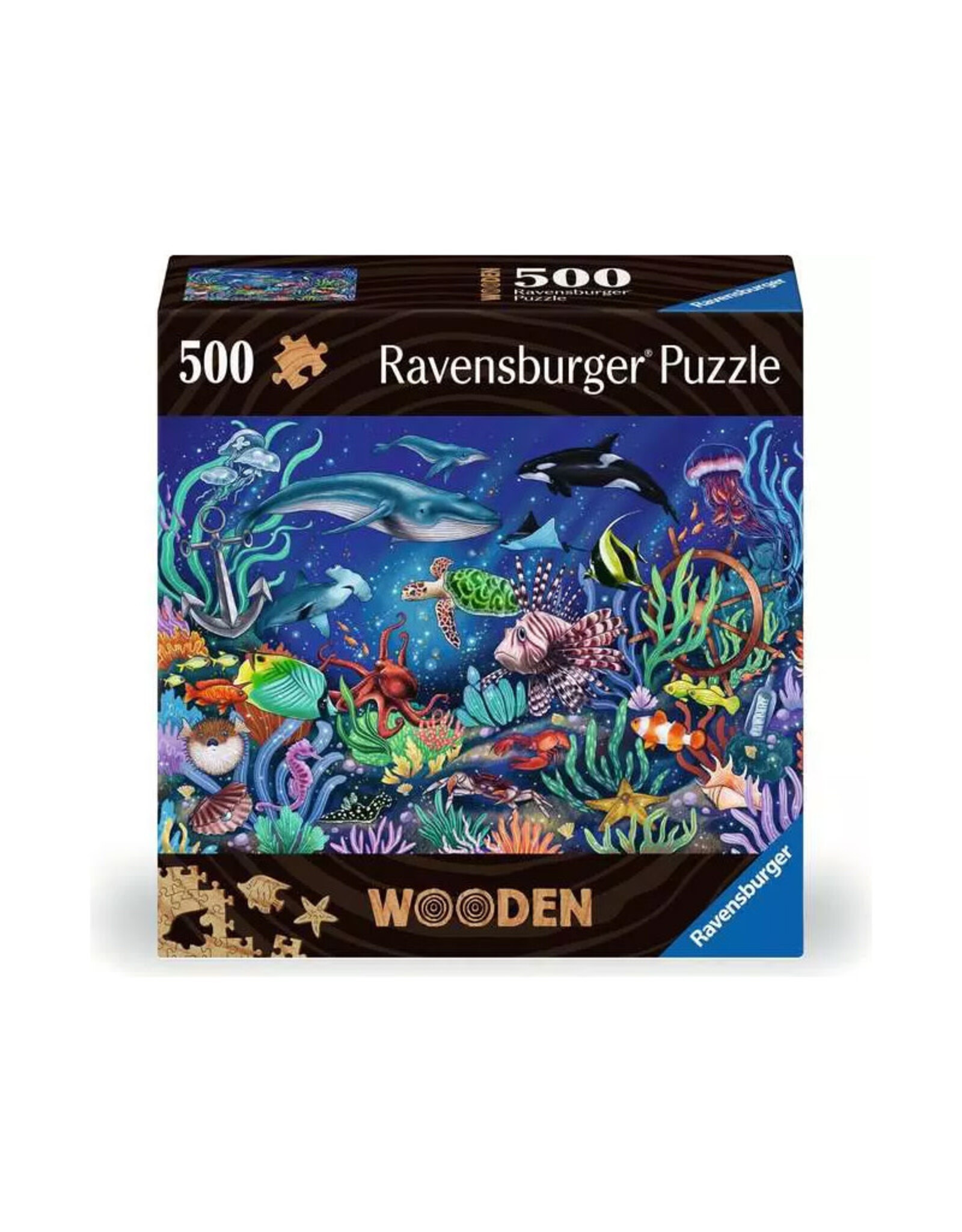 Ravensburger Wooden: Under the Sea Puzzle (500 PCS)