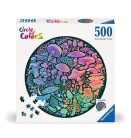 Ravensburger Mushrooms: Round Puzzle (500 PCS)