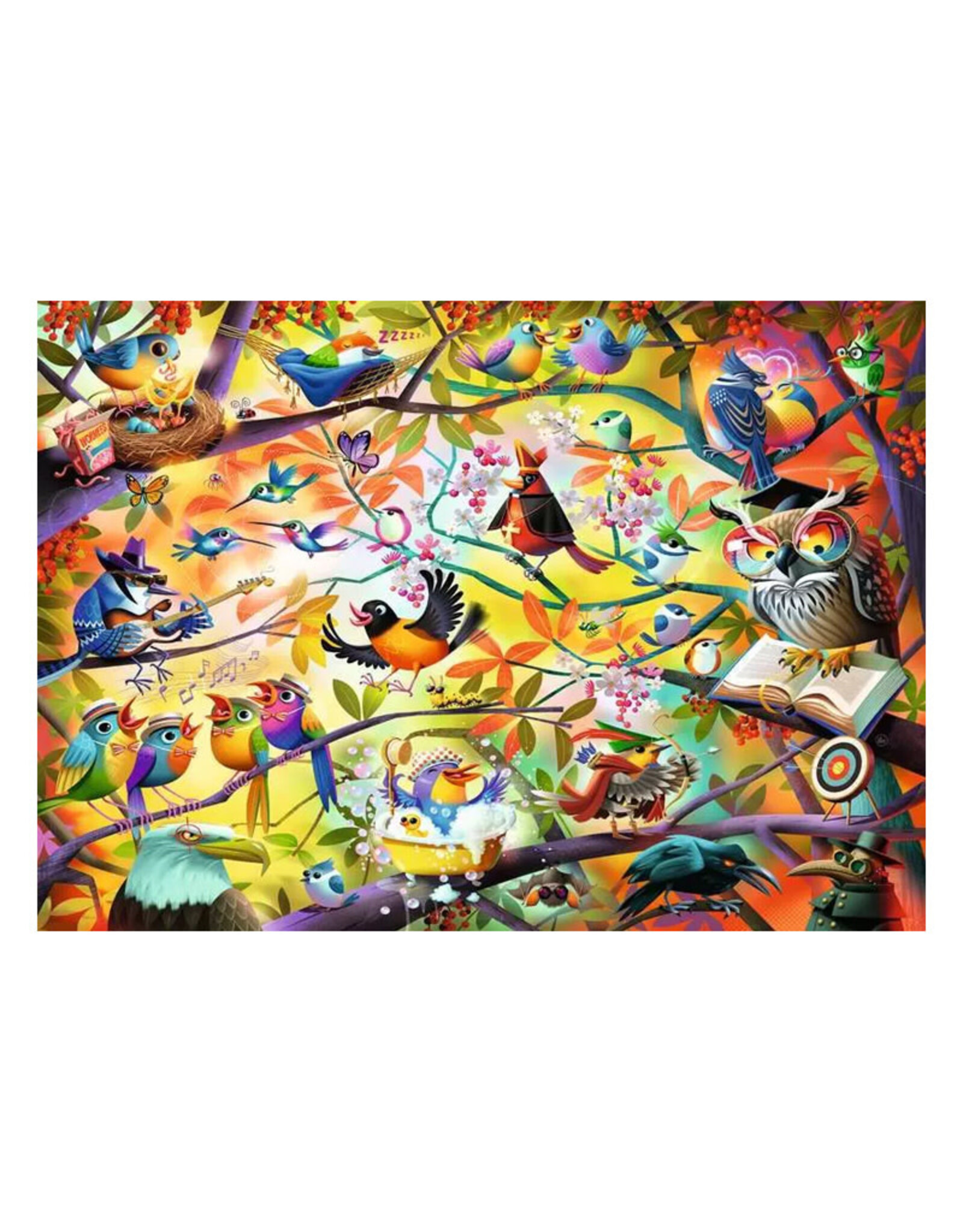 Ravensburger Dean MacAdam: Busy Birdies  Puzzle (1000 PCS)