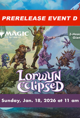 Wizards of the Coast MTG Lorwyn Eclipsed Prerelease 2HG EVENT D (SUN, Jan 18, 2026 11:00 am)