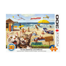 Eurographics No Cats Allowed 3D Lenticular Puzzle (300 PCS)