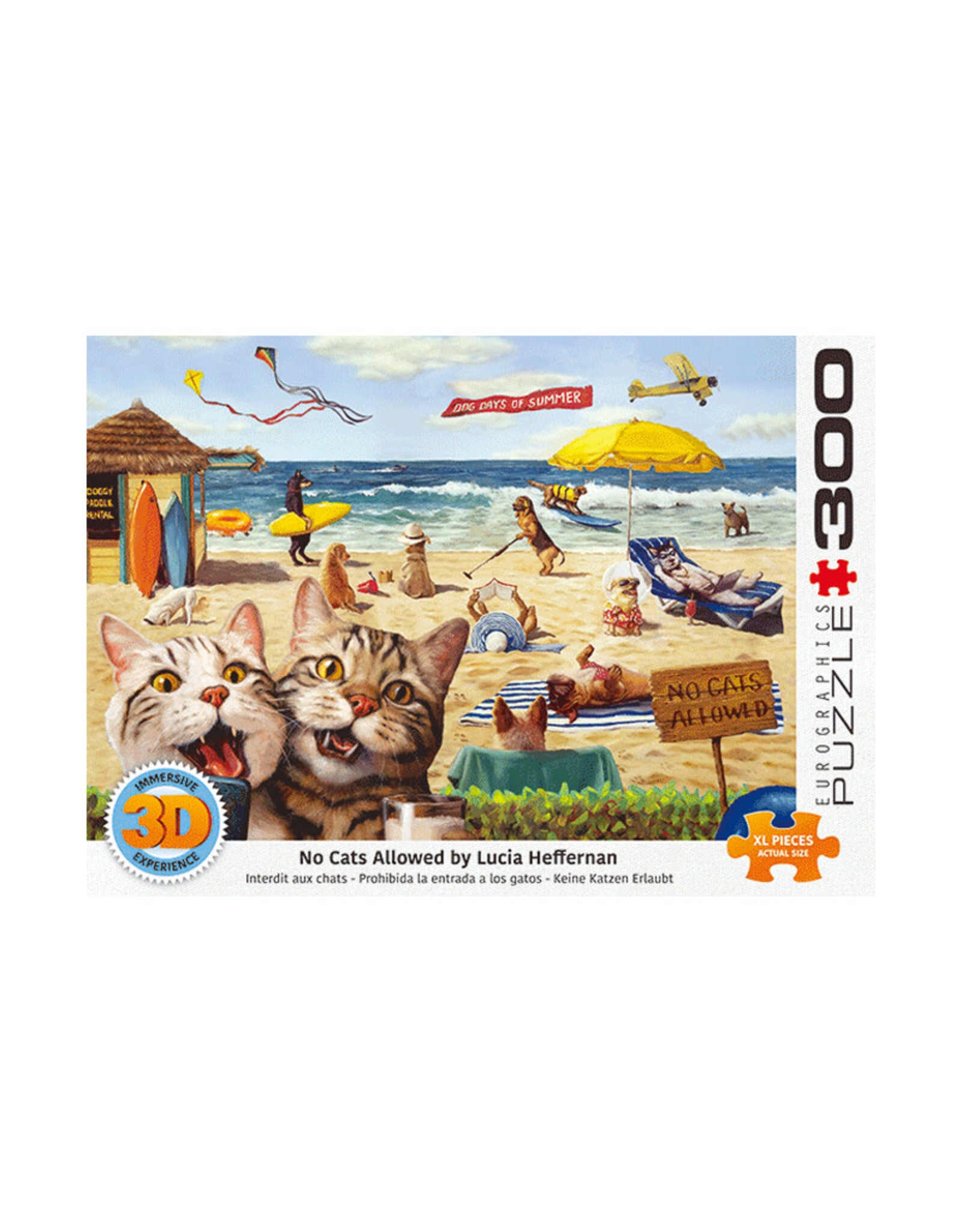 Eurographics No Cats Allowed 3D Lenticular Puzzle (300 PCS)