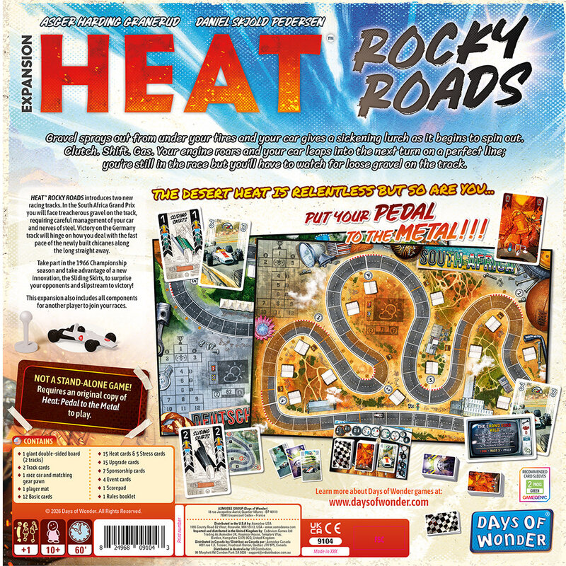 Days of Wonder Heat Pedal to the Metal Rocky Roads