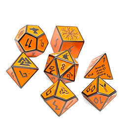 Norse Foundry Norse Metal RPG Dice (7) Molten Lava