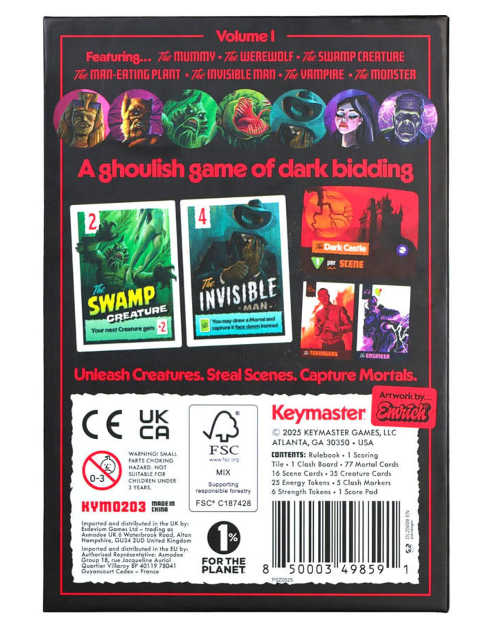 Keymaster Games Campy Creatures Volume 1