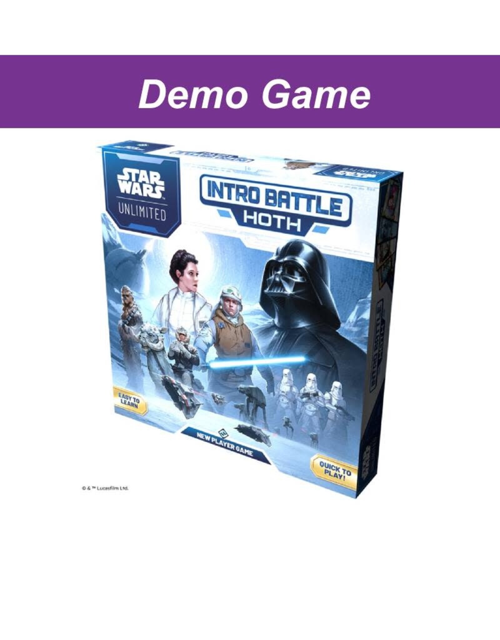(DEMO) Star Wars Unlimited Intro Battle Hoth. Free to Play In Store!
