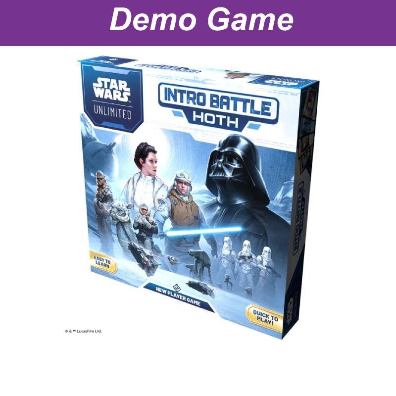 (DEMO) Star Wars Unlimited Intro Battle Hoth. Free to Play In Store!