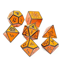 Norse Foundry Norse Metal RPG Dice (7) Molten Lava