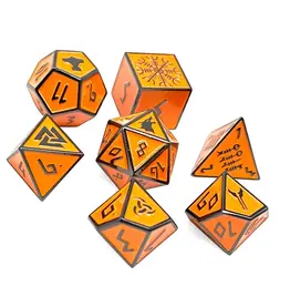 Norse Foundry Norse Metal RPG Dice (7) Molten Lava