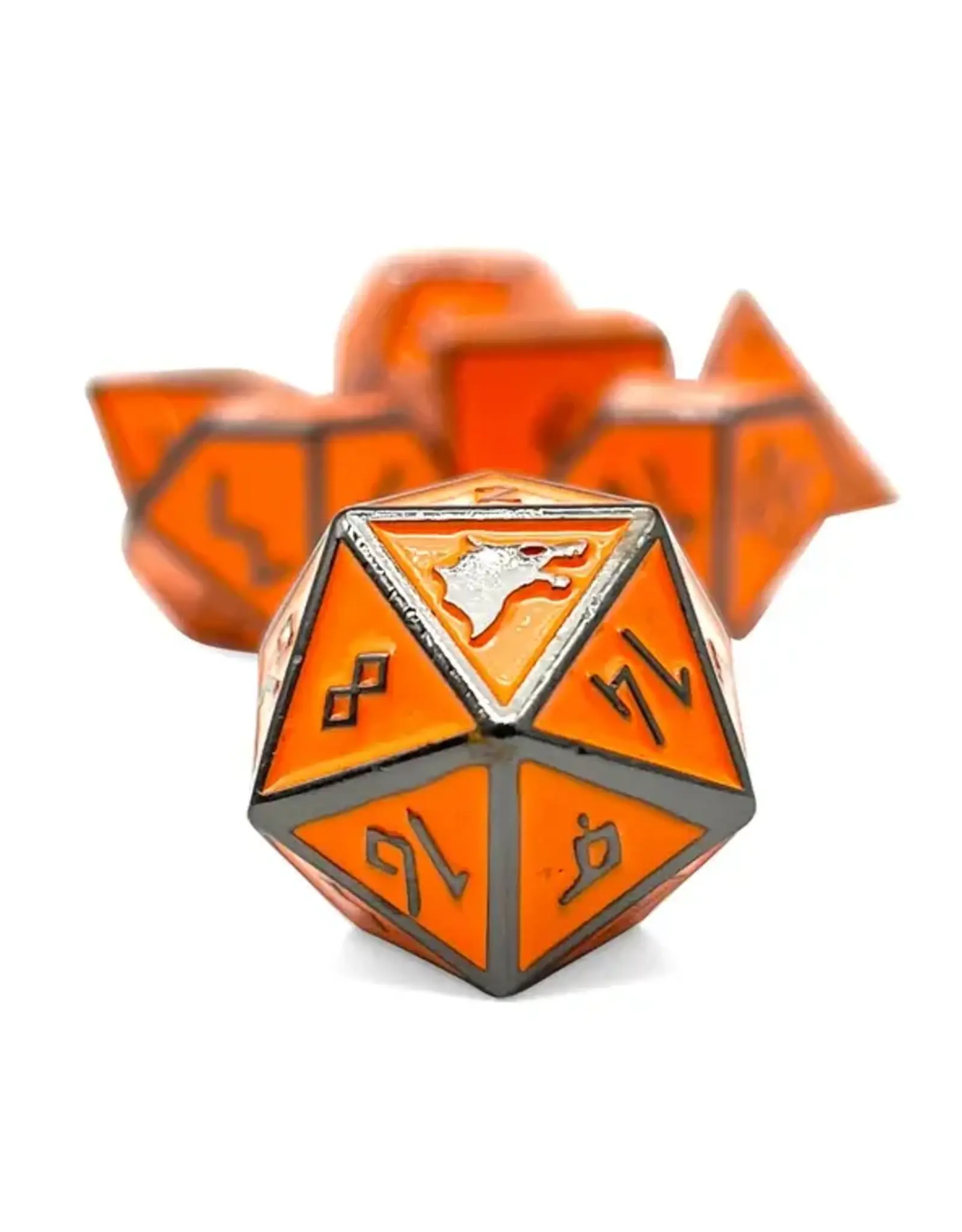 Norse Foundry Norse Metal RPG Dice (7) Molten Lava