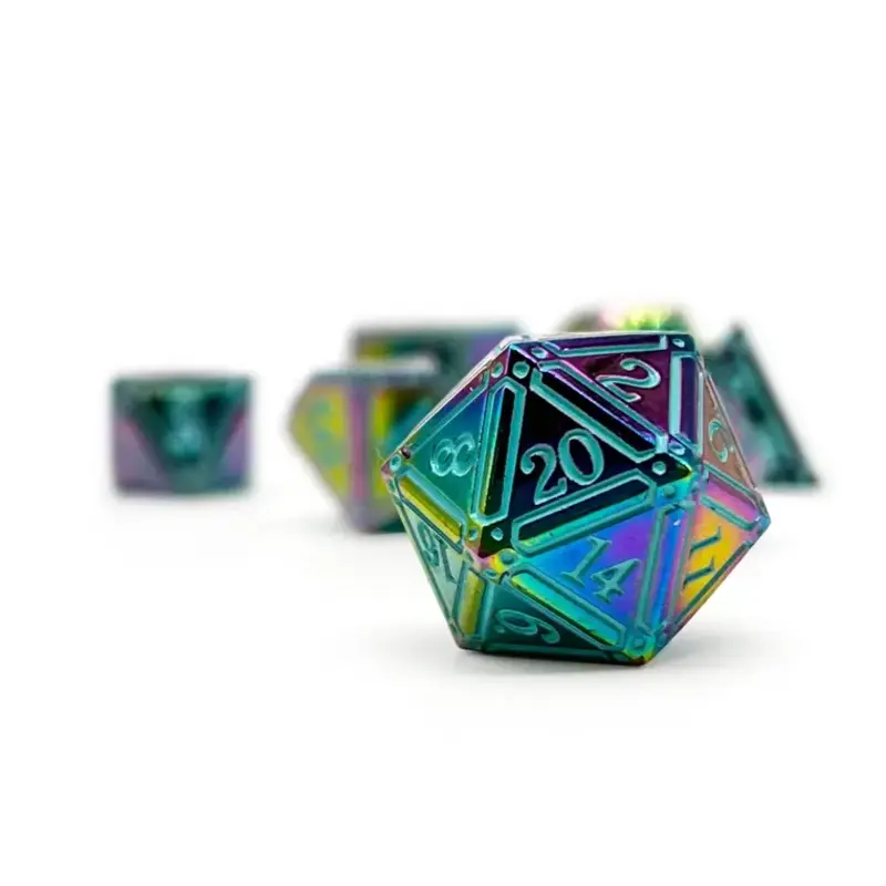 Norse Foundry Norse Metal RPG Dice (7) Ironworks Skyborn