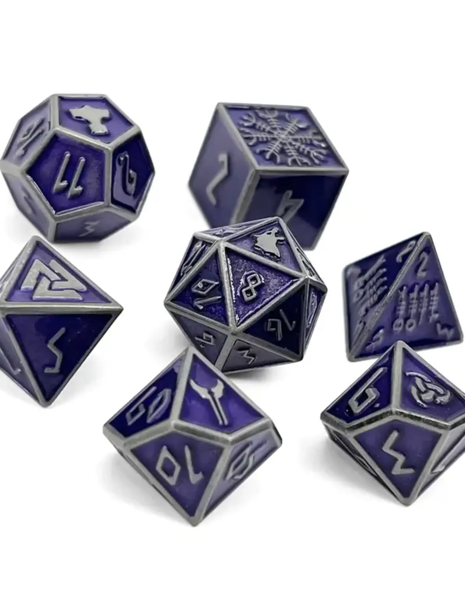 Norse Foundry Norse Metal RPG Dice (7) Doppelganger