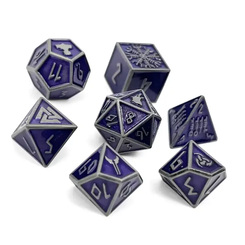 Norse Foundry Norse Metal RPG Dice (7) Doppelganger