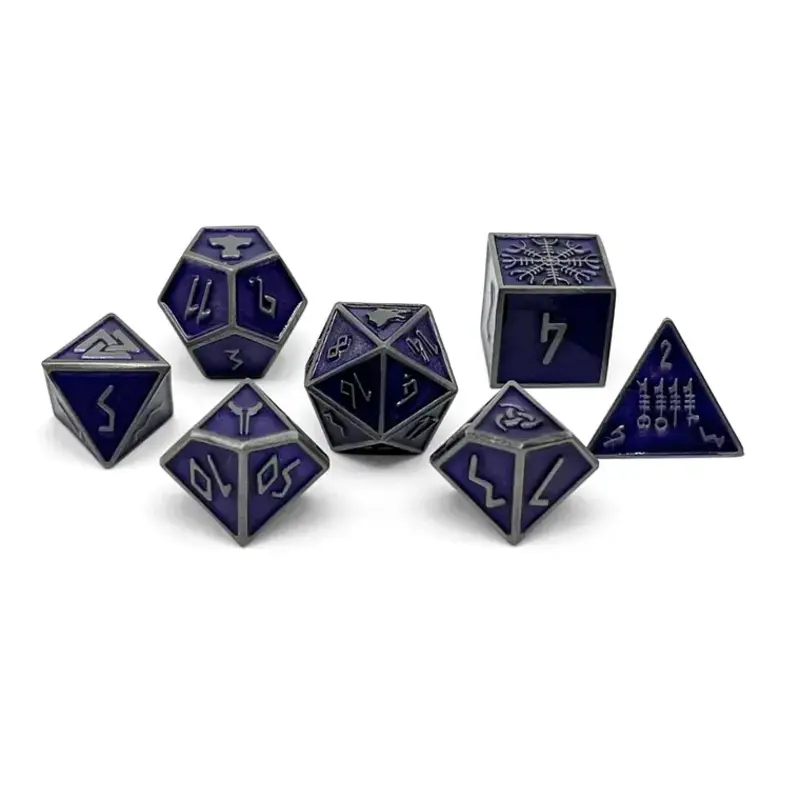 Norse Foundry Norse Metal RPG Dice (7) Doppelganger