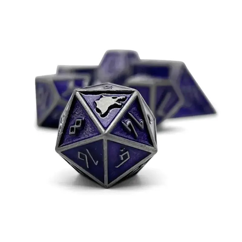 Norse Foundry Norse Metal RPG Dice (7) Doppelganger