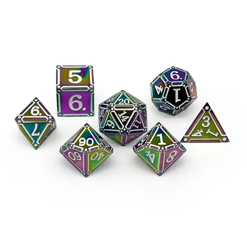 Norse Foundry Norse Metal RPG Dice (7) Ironworks Particle Beast