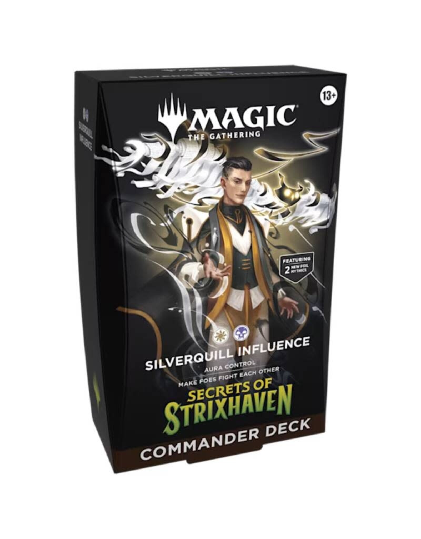Wizards of the Coast MTG Secrets of Strixhaven Commander Silverquill Influence (White/Black)