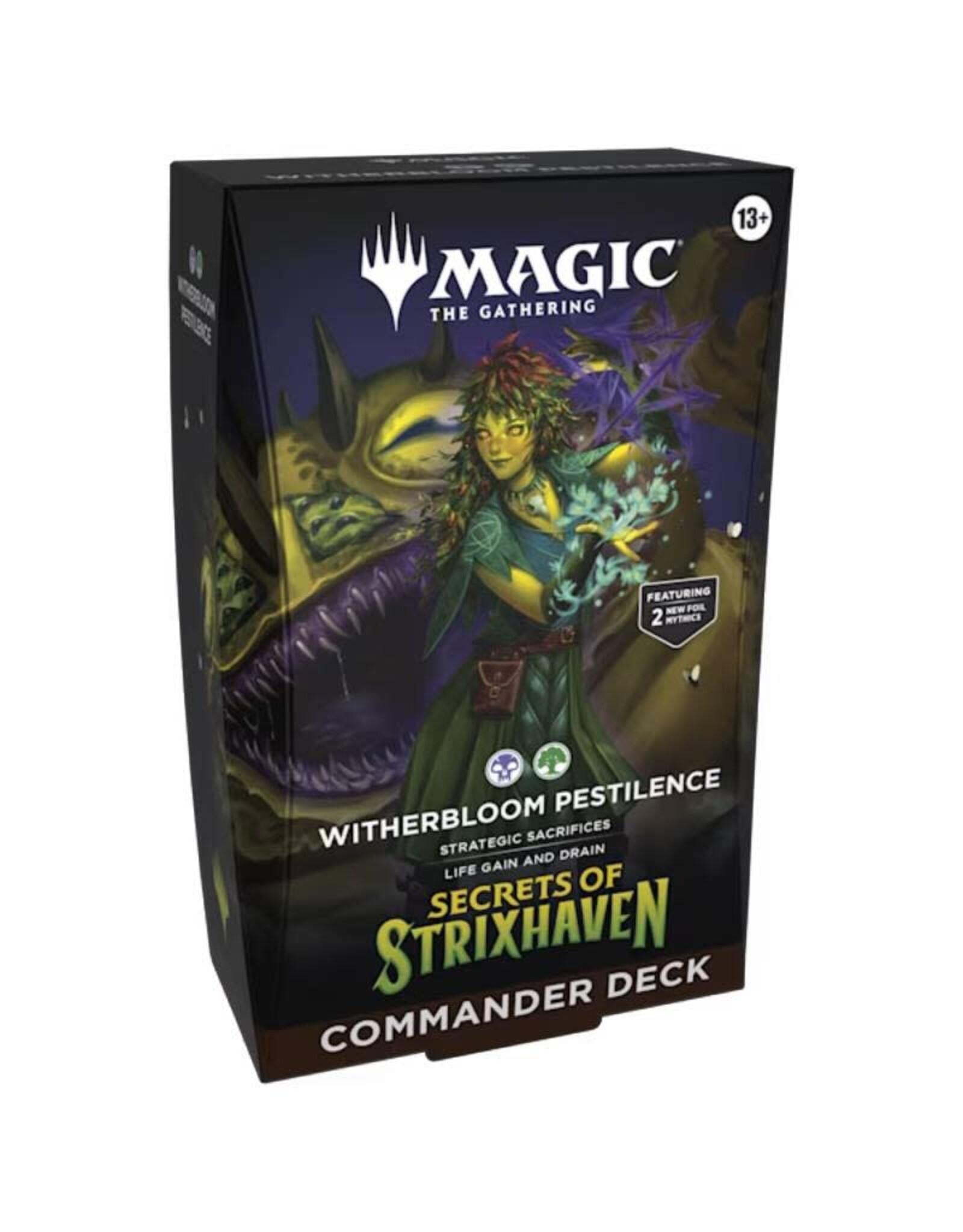 Wizards of the Coast MTG Secrets of Strixhaven Commander Witherbloom Pestilence (Black/Green)