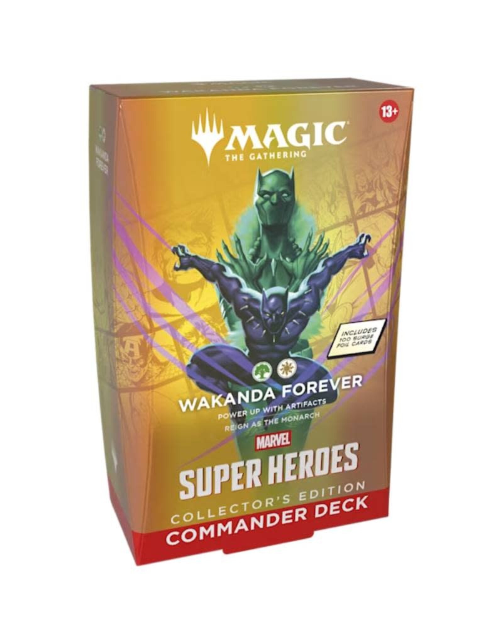 Wizards of the Coast MTG Marvel Super Heroes Commander Deck Collectors Edition Wakanda Forever