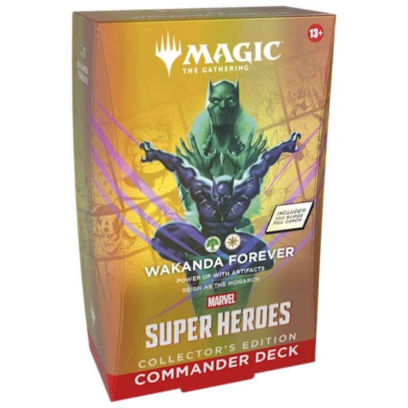 Wizards of the Coast MTG Marvel Super Heroes Commander Deck Collectors Edition Wakanda Forever