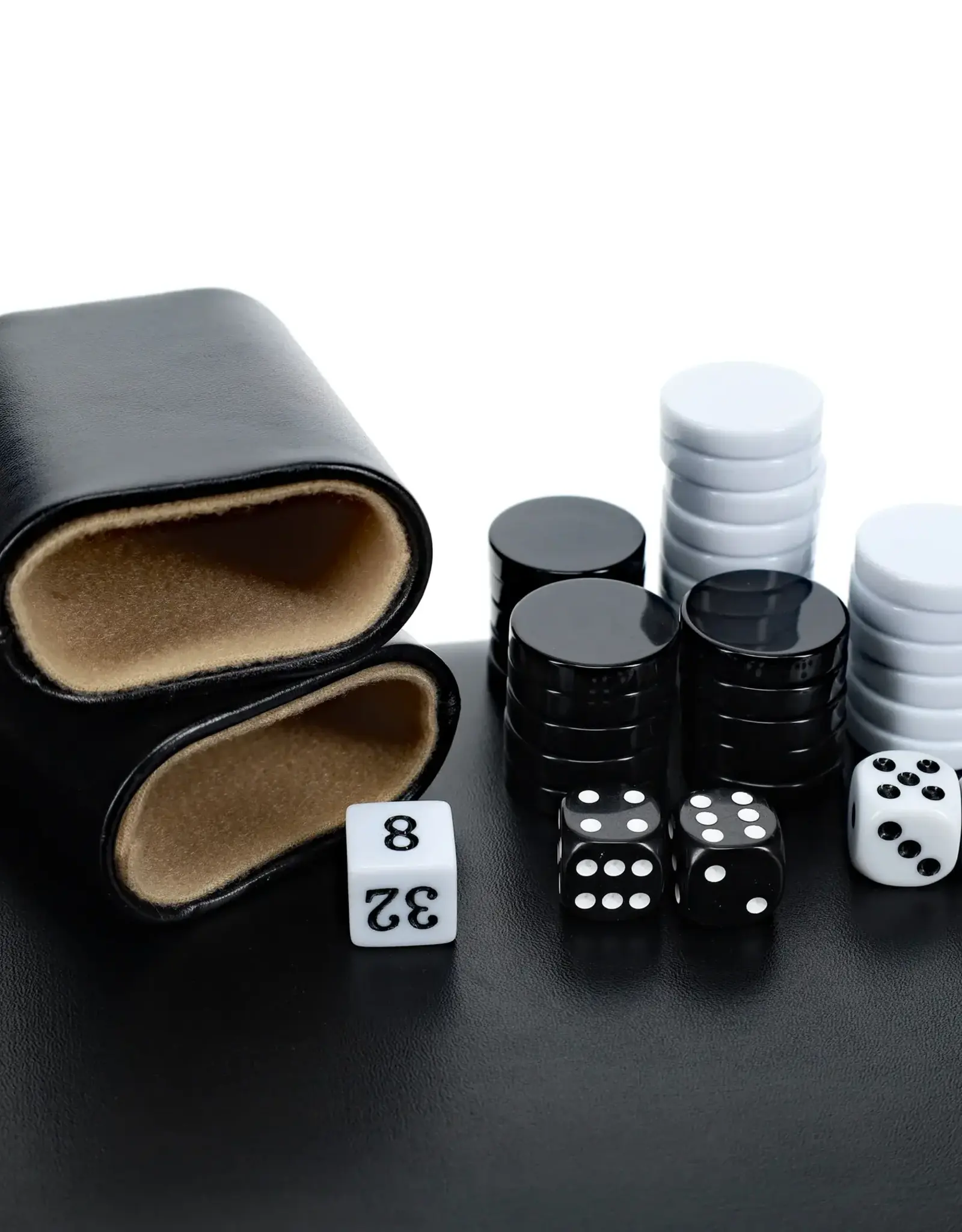 Backgammon 15 Inch Black Case