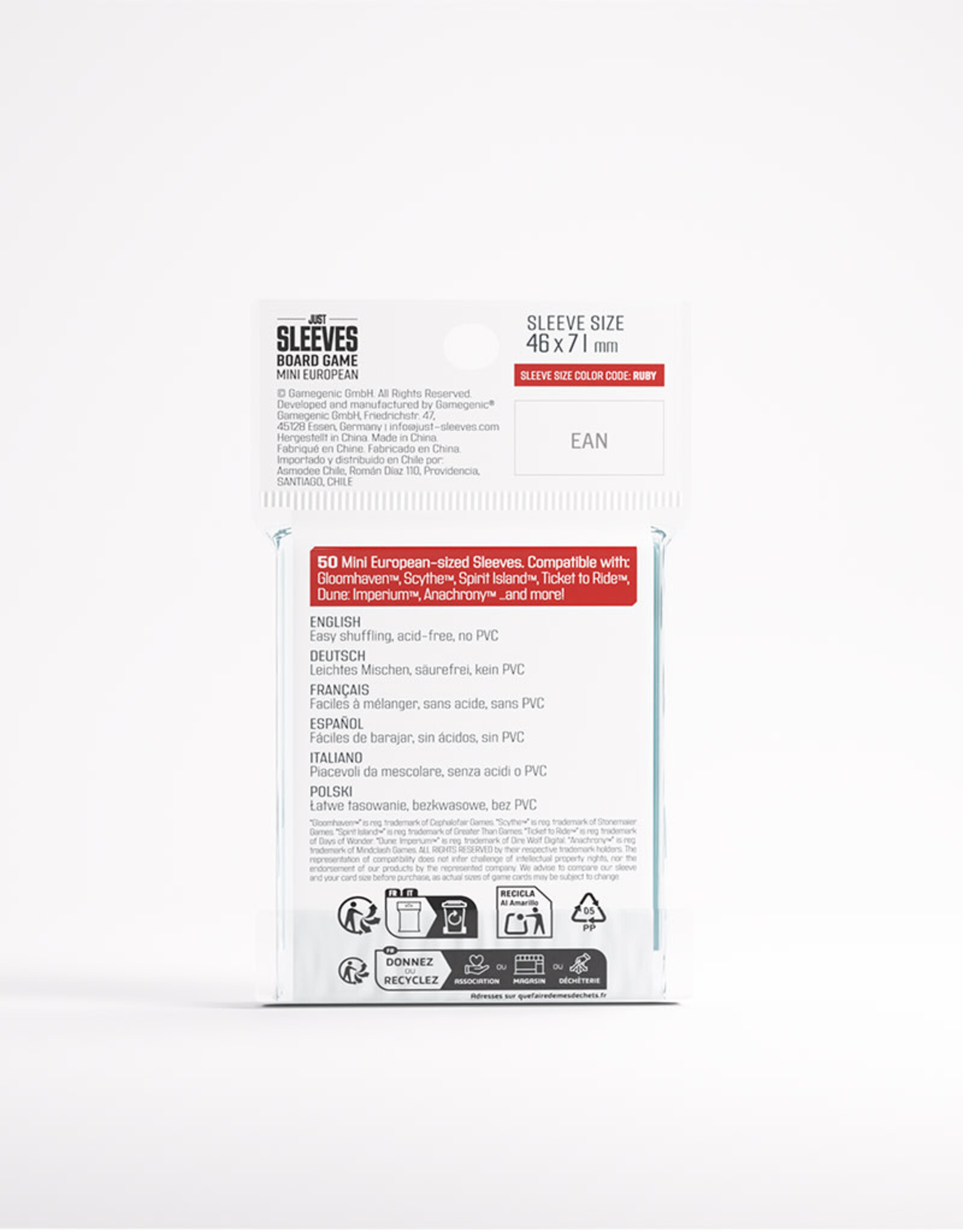 Just Sleeves: Mini European (50)