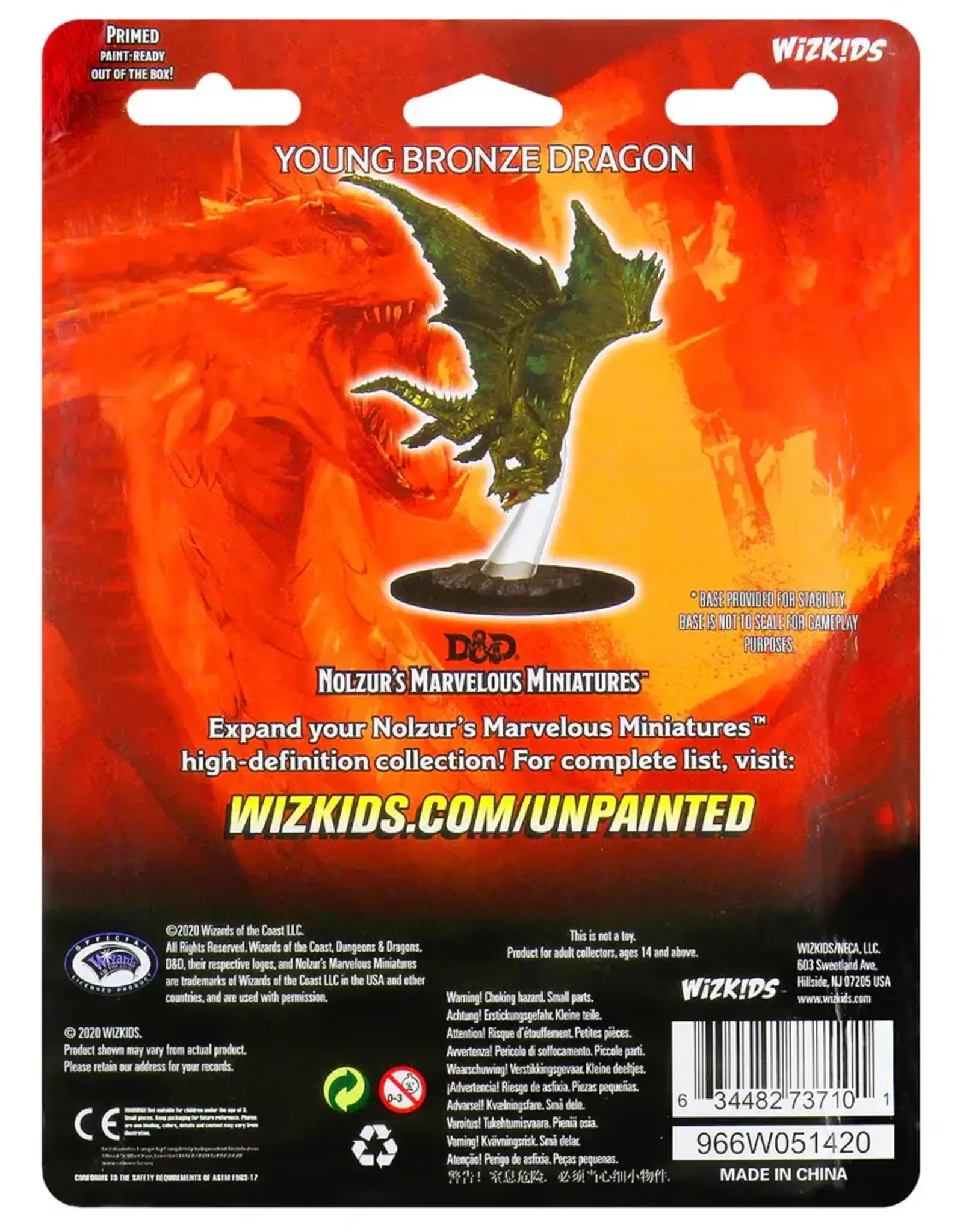 Wizkids D&D Unpainted Minis: Young Bronze Dragon