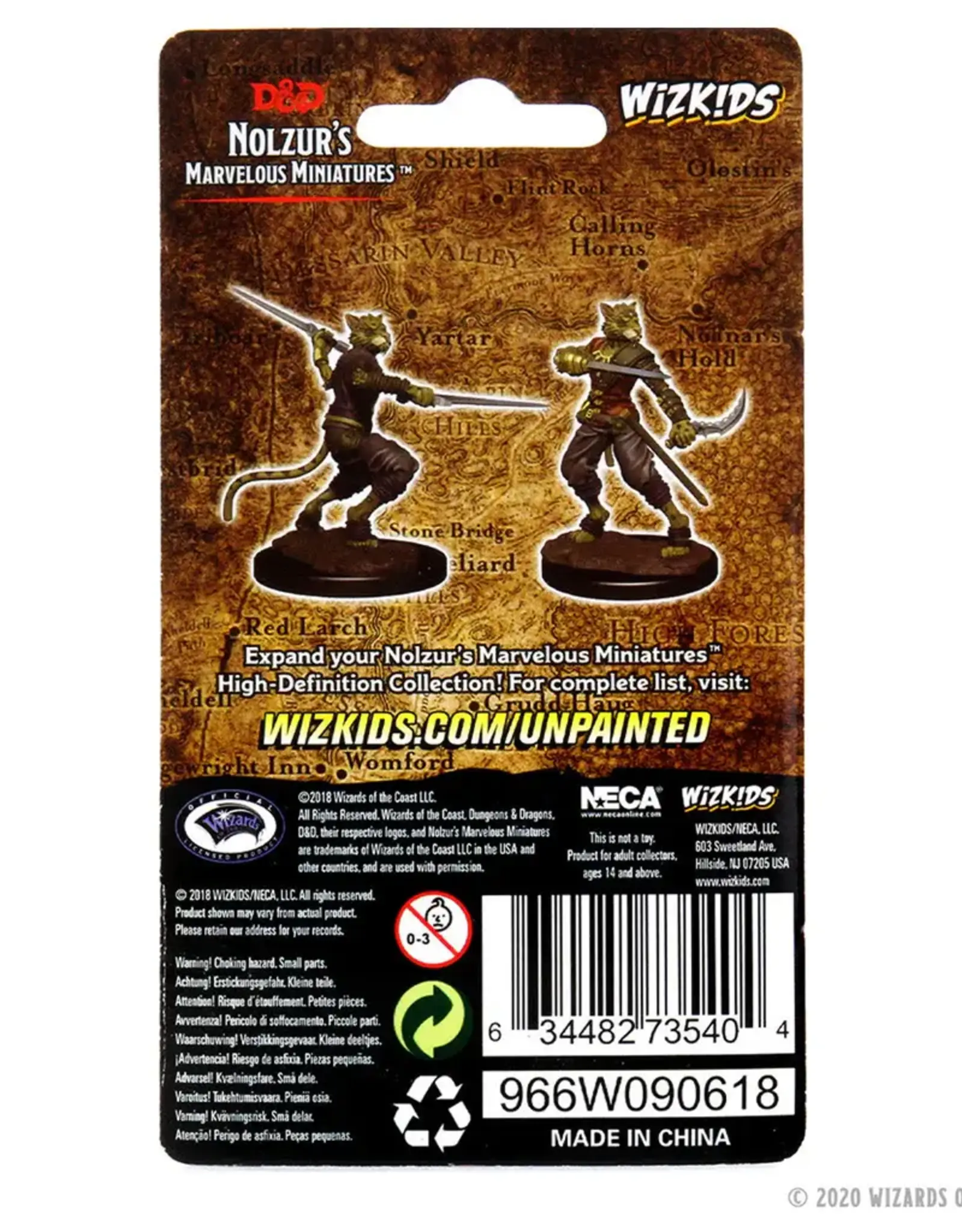 Wizkids D&D Unpainted Minis: Tabaxi Rogue Male