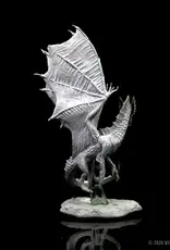 Wizkids D&D Unpainted Minis: Young Silver Dragon