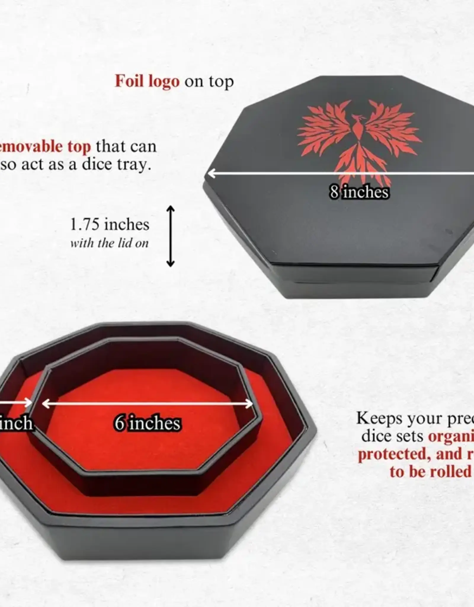 Norse Foundry Dice Tray: Red Phoenix