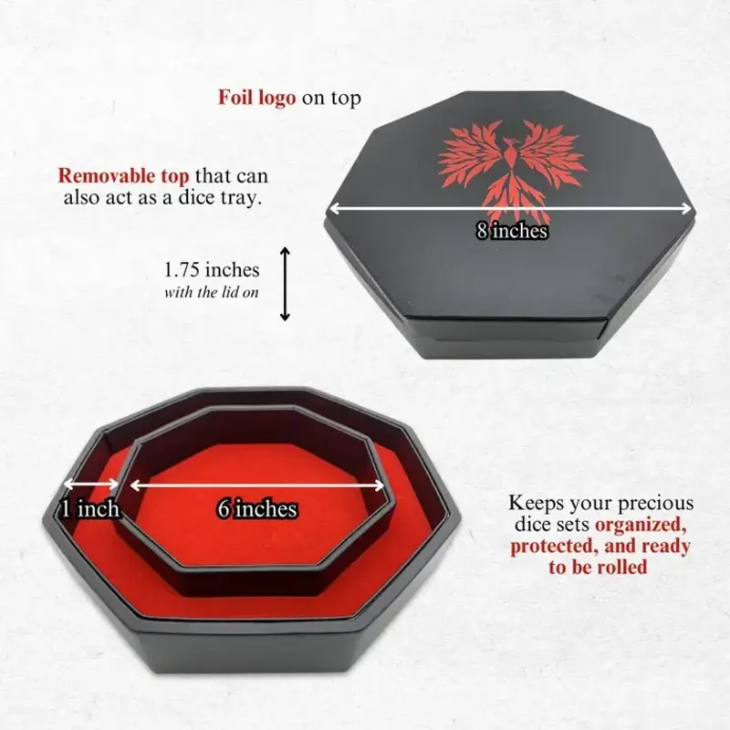 Norse Foundry Dice Tray: Red Phoenix