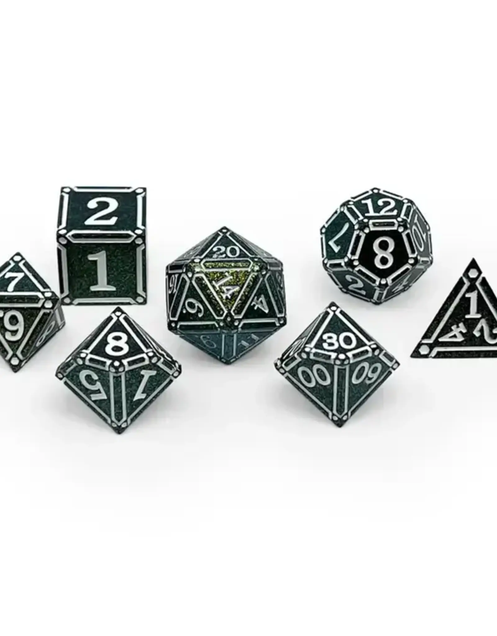 Norse Foundry Norse Metal RPG Dice (7) Ironworks Necromancer
