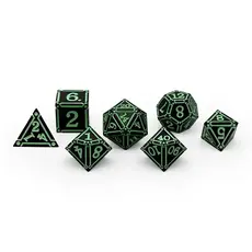 Norse Foundry Norse Metal RPG Dice (7) Ironworks Witches Heart