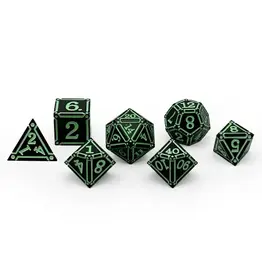 Norse Foundry Norse Metal RPG Dice (7) Ironworks Witches Heart
