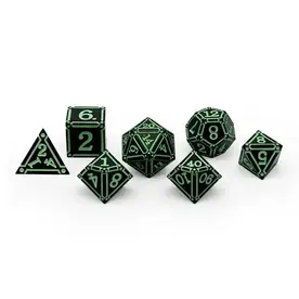 Norse Foundry Norse Metal RPG Dice (7) Ironworks Witches Heart