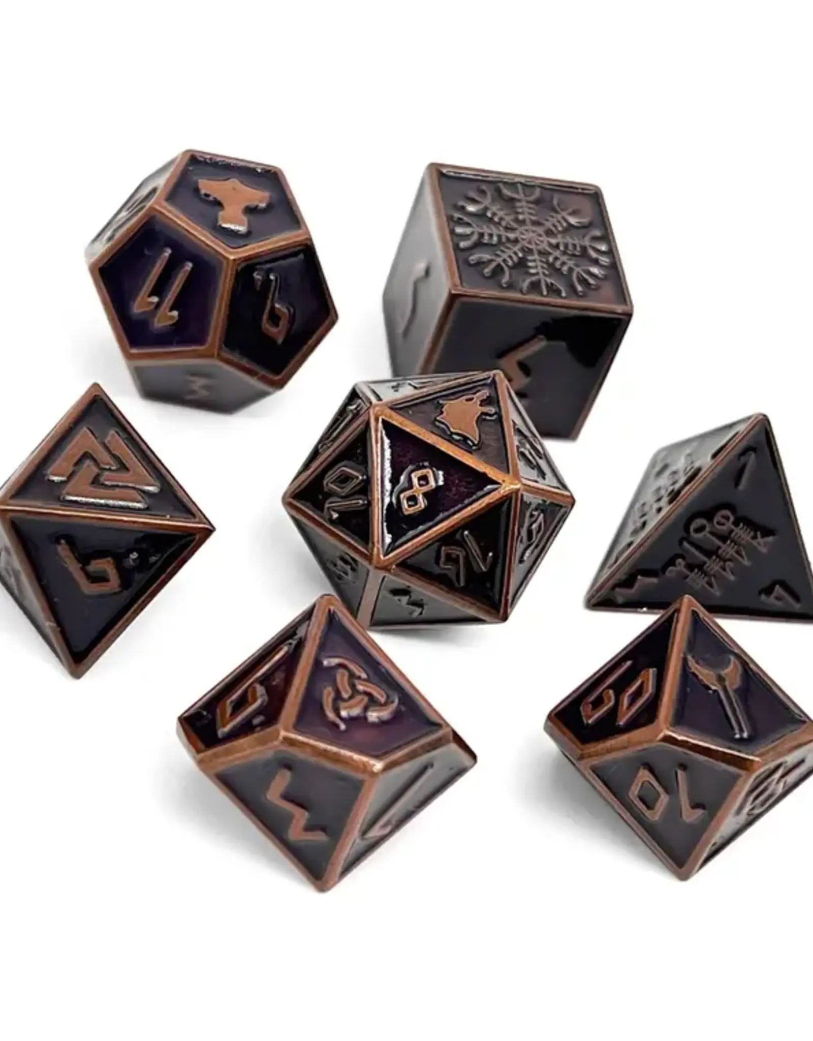 Norse Foundry Norse Metal RPG Dice (7) Rust Monster