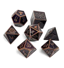 Norse Foundry Norse Metal RPG Dice (7) Rust Monster