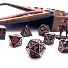 Norse Foundry Norse Metal RPG Dice (7) Rust Monster